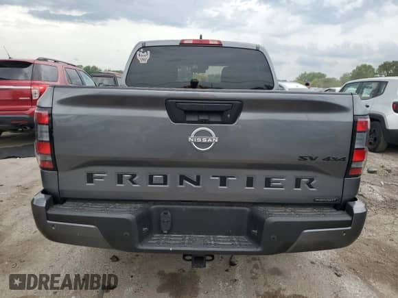 2023 Nissan Frontier Pro-4X with VIN 1N6ED1EK9PN636369, listed as a Copart auction lot 61162145 with 41,822 mi miles and Salvage title. Bid and sale history available at DreamBid. Image 6.
