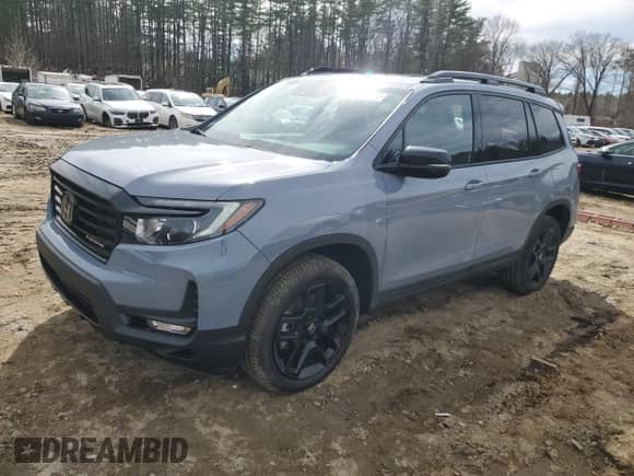 2025 Honda Passport Black Edition с VIN 5FNYF8H87SB013469, выставлен на аукционе Copart как лот 48512735 с пробегом 693 миль миль и Списание • Salvage title. История ставок и продаж доступна на DreamBid. Изображение 1.