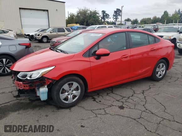 2017 Chevrolet Cruze LS with VIN 1G1BC5SM8H7172124, listed as a Copart auction lot 81833305 with 117,095 mi miles and Salvage title. Bid and sale history available at DreamBid. Image 1.