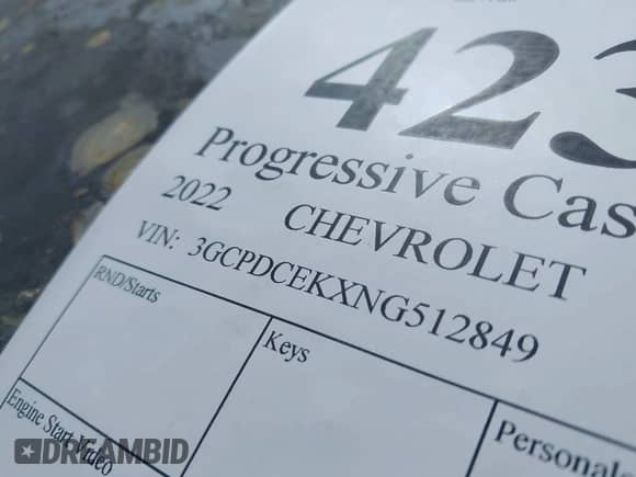 2022 Chevrolet Silverado 1500 Custom Trail Boss с VIN 3GCPDCEKXNG512849, выставлен на аукционе IAAI как лот 42385174 с пробегом Не указан миль и . История ставок и продаж доступна на DreamBid. Изображение 9.