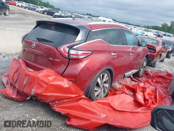 2015 Nissan Murano Platinum с VIN 5N1AZ2MH4FN262911, выставлен на аукционе IAAI как лот 39045612 с пробегом 171 884 миль миль и . История ставок и продаж доступна на DreamBid. Изображение 4.