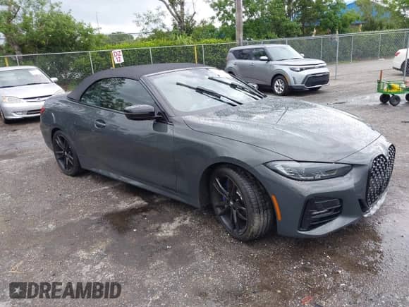 2023 BMW 4 Series 430i with VIN WBA23AT03PCL21070, listed as a IAAI auction lot 42730718 with 19,859 mi miles and . Bid and sale history available at DreamBid. Image 1.