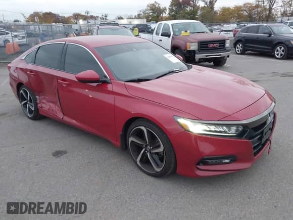 2020 Honda Accord Sport z VIN 1HGCV1F32LA046208, wystawiony jako IAAI lot #43564151 z przebiegiem 176 779 mil mil oraz . Historia ofert i sprzedaży dostępna na DreamBid. Obrazek 1.