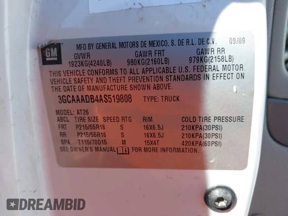 2010 Chevrolet HHR LS с VIN 3GCAAADB4AS519808, выставлен на аукционе IAAI как лот 42489115 с пробегом 214 071 миль миль и . История ставок и продаж доступна на DreamBid. Изображение 9.