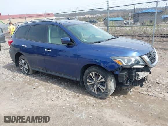 2017 Nissan Pathfinder SL with VIN 5N1DR2MM5HC644891, listed as a IAAI auction lot 42020607 with 89,567 mi miles and . Bid and sale history available at DreamBid. Image 1.