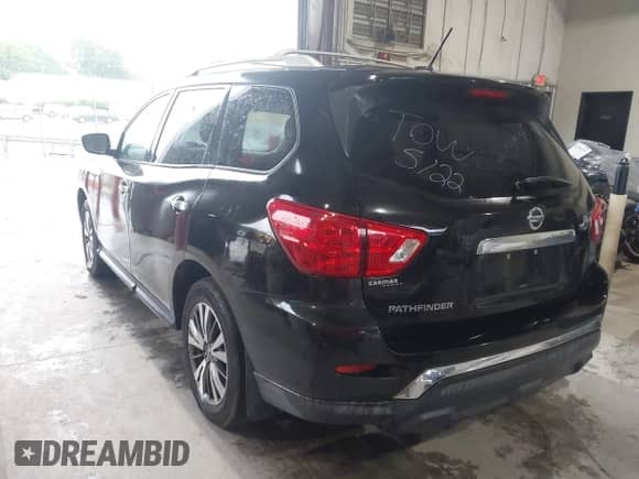 2017 Nissan Pathfinder SV with VIN 5N1DR2MN3HC900910, listed as a IAAI auction lot 42355199 with 127,544 mi miles and . Bid and sale history available at DreamBid. Image 3.