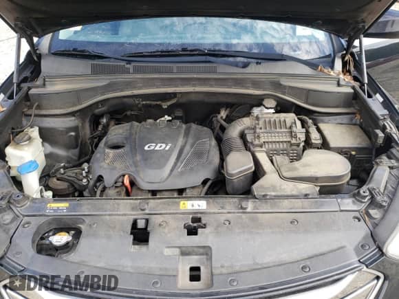 2016 Hyundai Santa Fe with VIN 5XYZU3LBXGG345566, listed as a Copart auction lot 55915735 with 142,742 mi miles and Salvage title. Bid and sale history available at DreamBid. Image 12.