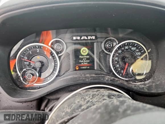 2020 Ram 1500 Big Horn with VIN 1C6RREFGXLN398217, listed as a Copart auction lot 67341555 with 116,027 mi miles and Salvage title. Bid and sale history available at DreamBid. Image 9.