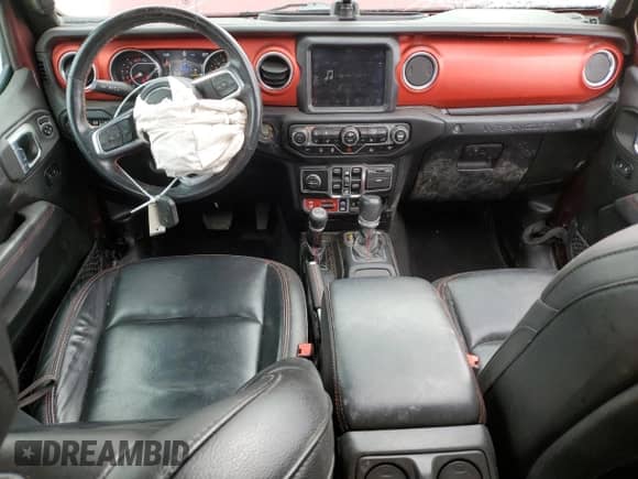 2021 Jeep Wrangler Unlimited Rubicon with VIN 1C4HJXFN1MW550161, listed as a Copart auction lot 50702095 with 92,071 mi miles and Salvage title. Bid and sale history available at DreamBid. Image 8.