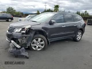 2016 Chevrolet Traverse LTZ z VIN 1GNKRJKD4GJ249126, wystawiony jako Copart lot #82520535 z przebiegiem 115 559 mil mil oraz Szkoda całkowita • Salvage title. Historia ofert i sprzedaży dostępna na DreamBid. Obrazek 1.