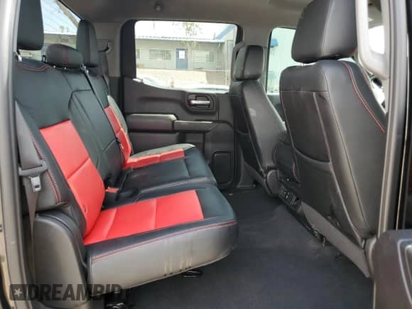 2024 Chevrolet Silverado 1500 Custom Trail Boss with VIN 3GCPDCEK8RG186393, listed as a Copart auction lot 53057895 with 26,915 mi miles and Salvage title. Bid and sale history available at DreamBid. Image 10.