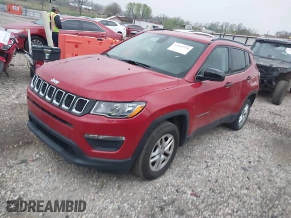 2018 Jeep Compass Sport with VIN 3C4NJCAB1JT286479, listed as a IAAI auction lot 41925700 with 115,240 mi miles and . Bid and sale history available at DreamBid. Image 17.