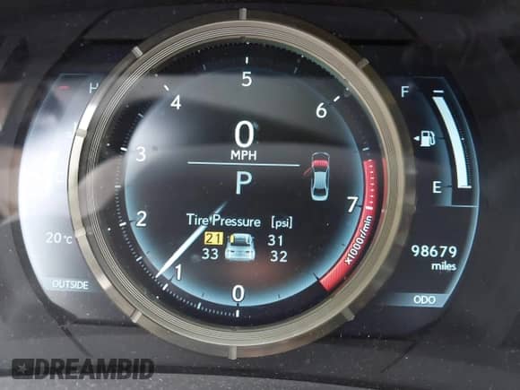 2015 Lexus IS 250 with VIN JTHCF1D27F5017496, listed as a IAAI auction lot 43350318 with 98,679 mi miles and . Bid and sale history available at DreamBid. Image 7.