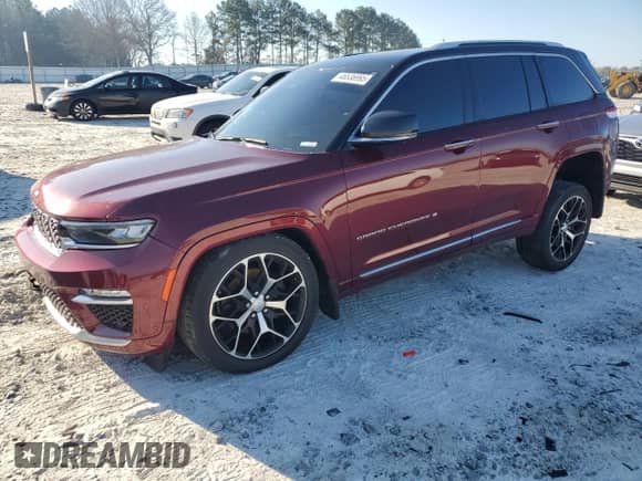 2022 Jeep Grand Cherokee Summit Reserve с VIN 1C4RJHET5N8555024, выставлен на аукционе Copart как лот 46536995 с пробегом 60 615 миль миль и Списание • Salvage title. История ставок и продаж доступна на DreamBid. Изображение 1.