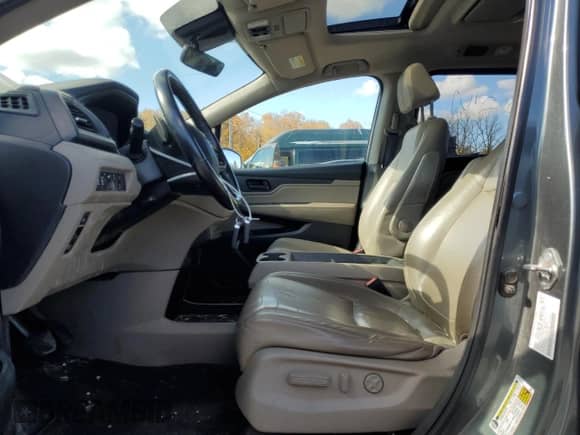 2020 Honda Odyssey EX-L with VIN 5FNRL6H72LB041769, listed as a Copart auction lot 89929655 with 54,605 mi miles and Salvage title. Bid and sale history available at DreamBid. Image 7.