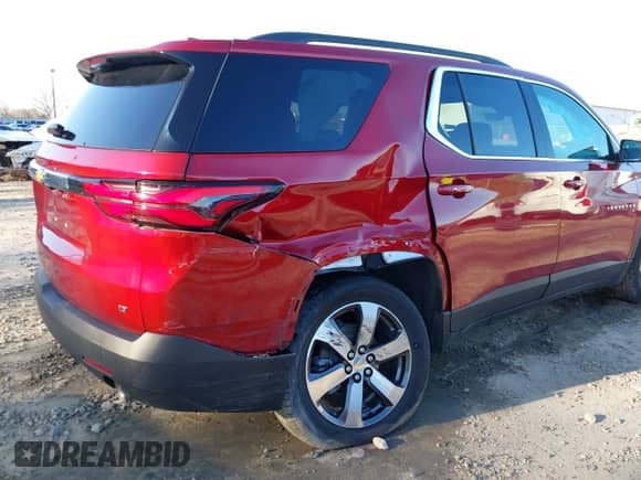 2023 Chevrolet Traverse LT with VIN 1GNERHKW7PJ228732, listed as a IAAI auction lot 41493274 with 25,487 mi miles and . Bid and sale history available at DreamBid. Image 13.