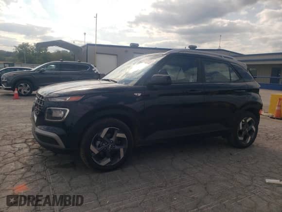 2025 Hyundai Venue SEL with VIN KMHRC8A3XSU347364, listed as a Copart auction lot 72007665 with 5,332 mi miles and Salvage title. Bid and sale history available at DreamBid. Image 1.