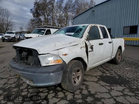 2010 Dodge 1500 ST with VIN 1D7RB1GK4AS126579, listed as a Copart auction lot 44359815 with Not provided miles and Salvage title. Bid and sale history available at DreamBid. Image 1.