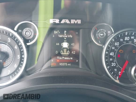 2020 Ram 1500 Big Horn with VIN 1C6RRFFG6LN334942, listed as a IAAI auction lot 42625374 with 95,575 mi miles and . Bid and sale history available at DreamBid. Image 7.