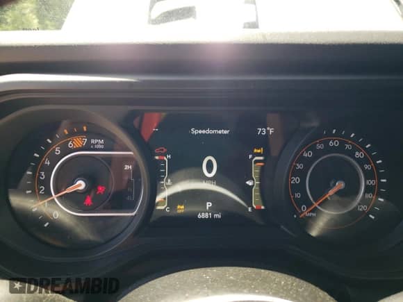 2024 Jeep Wrangler Rubicon with VIN 1C4PJXFG6RW334116, listed as a Copart auction lot 61608985 with 6,881 mi miles and Salvage title. Bid and sale history available at DreamBid. Image 9.