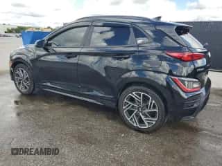 2022 Hyundai Kona N Line с VIN KM8K33A38NU900473, выставлен на аукционе Copart как лот 71743525 с пробегом 64 441 миль миль и На запчасти • Non repairable. История ставок и продаж доступна на DreamBid. Изображение 2.
