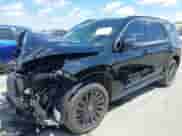 2025 Hyundai Palisade Calligraphy with VIN KM8R7DGE9SU818121, listed as a IAAI auction lot 43126321 with 21,041 mi miles and . Bid and sale history available at DreamBid. Image 18.