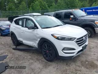 2017 Hyundai Tucson Eco z VIN KM8J33A25HU556995, wystawiony jako IAAI lot #42607796 z przebiegiem 95 419 mil mil oraz . Historia ofert i sprzedaży dostępna na DreamBid. Obrazek 1.