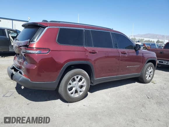 2023 Jeep Grand Cherokee Limited с VIN 1C4RJJBG7P8826098, выставлен на аукционе Copart как лот 54069335 с пробегом 21 301 миль миль и Списание • Salvage title. История ставок и продаж доступна на DreamBid. Изображение 3.