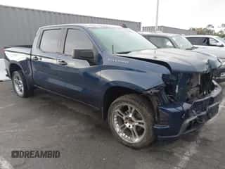 2021 Chevrolet Silverado 1500 Custom z VIN 3GCPWBEK7MG242644, wystawiony jako IAAI lot #43311937 z przebiegiem 92 555 mil mil oraz . Historia ofert i sprzedaży dostępna na DreamBid. Obrazek 1.