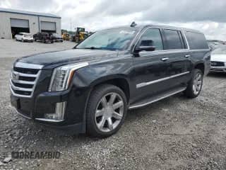2020 Cadillac Escalade ESV Luxury with VIN 1GYS4HKJ5LR208600, listed as a Copart auction lot 57816605 with 107,510 mi miles and Salvage title. Bid and sale history available at DreamBid. Image 1.