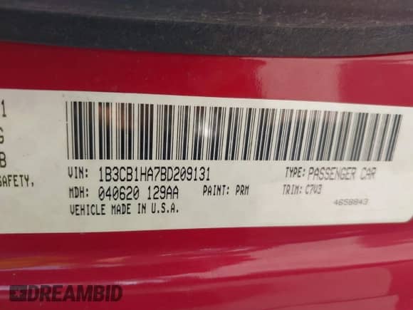 2011 Dodge Caliber z VIN 1B3CB1HA7BD209131, wystawiony jako IAAI lot #42730267 z przebiegiem 114 581 mil mil oraz . Historia ofert i sprzedaży dostępna na DreamBid. Obrazek 9.