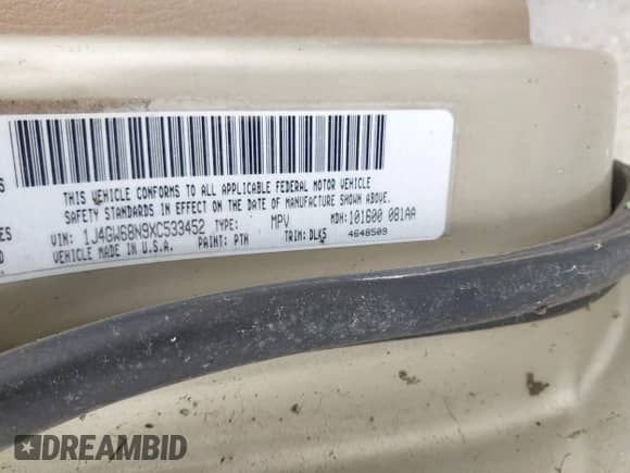 1999 Jeep Grand Cherokee Limited с VIN 1J4GW68N9XC533452, выставлен на аукционе IAAI как лот 43256422 с пробегом Не указан миль и . История ставок и продаж доступна на DreamBid. Изображение 9.