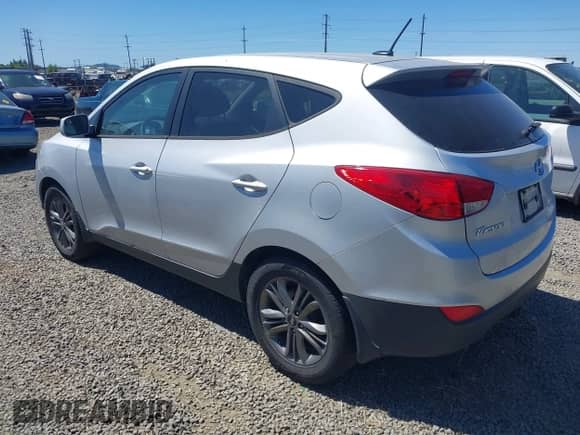 2014 Hyundai Tucson GLS with VIN KM8JTCAF2EU949724, listed as a IAAI auction lot 42654159 with 80,647 mi miles and . Bid and sale history available at DreamBid. Image 3.