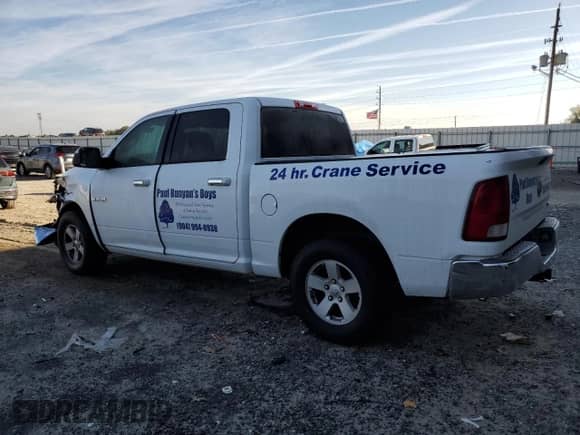 2010 Dodge 1500 SLT с VIN 1D7RB1CP3AS180084, выставлен на аукционе Copart как лот 43014735 с пробегом 193 567 миль миль и Списание • Salvage title. История ставок и продаж доступна на DreamBid. Изображение 2.
