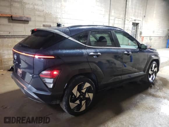 2024 Hyundai Kona Limited с VIN KM8HE3A31RU169573, выставлен на аукционе Copart как лот 87042605 с пробегом 39 321 миль миль и Чистый • Clean title. История ставок и продаж доступна на DreamBid. Изображение 3.