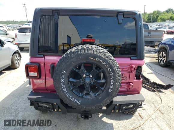 2021 Jeep Wrangler Unlimited Sport S с VIN 1C4HJXDGXMW829726, выставлен на аукционе Copart как лот 62119305 с пробегом 37 473 миль миль и Списание • Salvage title. История ставок и продаж доступна на DreamBid. Изображение 6.