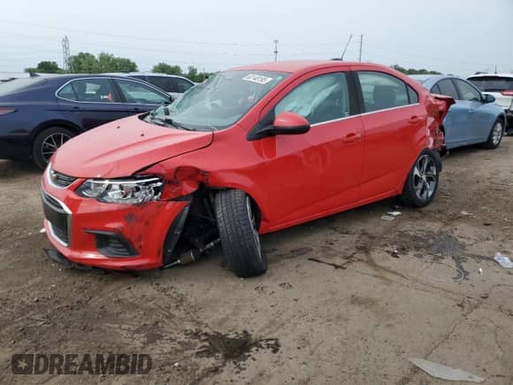 2017 Chevrolet Sonic Premier with VIN 1G1JF5SB7H4117490, listed as a Copart auction lot 60148195 with Not provided miles and Clean title. Bid and sale history available at DreamBid. Image 1.