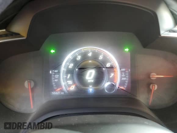 2014 Chevrolet Corvette Z51 3LT with VIN 1G1YM2D7XE5101804, listed as a Copart auction lot 80077985 with 55,821 mi miles and Salvage title. Bid and sale history available at DreamBid. Image 9.
