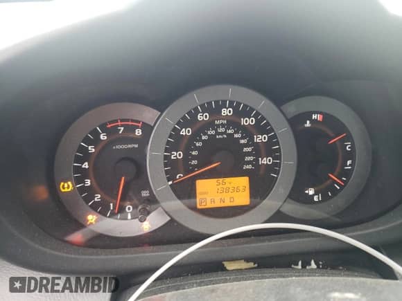 2009 Toyota RAV4 Sport with VIN JTMZK32V69D000893, listed as a Copart auction lot 58025005 with 138,363 mi miles and Salvage title. Bid and sale history available at DreamBid. Image 9.