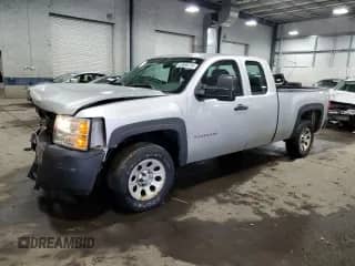 2010 Chevrolet Silverado 1500 Work Truck with VIN 1GCSKPE31AZ215902, listed as a Copart auction lot 46908275 with 135,645 mi miles and Salvage title. Bid and sale history available at DreamBid. Image 1.