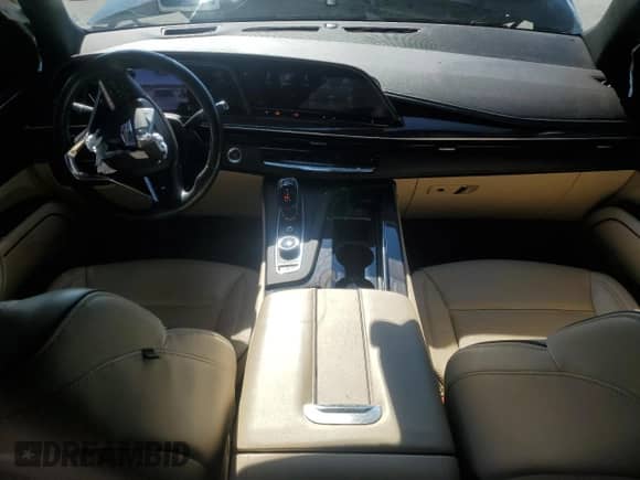 2022 Cadillac Escalade Premium Luxury с VIN 1GYS4BKL4NR327210, выставлен на аукционе Copart как лот 68992365 с пробегом 48 266 миль миль и Списание • Salvage title. История ставок и продаж доступна на DreamBid. Изображение 8.