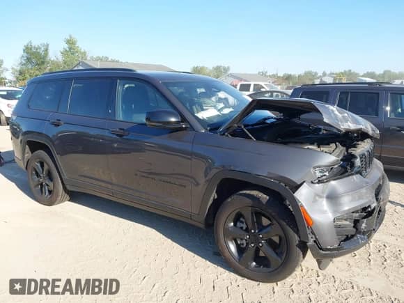 2023 Jeep Grand Cherokee Laredo with VIN 1C4RJKAG4P8101775, listed as a IAAI auction lot 43133852 with 72,579 mi miles and . Bid and sale history available at DreamBid. Image 1.