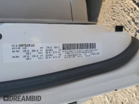 2009 Dodge Grand Caravan SXT with VIN 2D8HN54109R663416, listed as a Copart auction lot 78124154 with 158,243 mi miles and Salvage title. Bid and sale history available at DreamBid. Image 13.