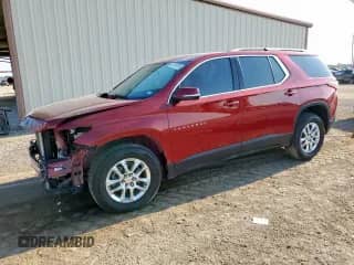 2021 Chevrolet Traverse LT Cloth с VIN 1GNERGKW7MJ182390, выставлен на аукционе Copart как лот 81079735 с пробегом 63 205 миль миль и Списание • Salvage title. История ставок и продаж доступна на DreamBid. Изображение 1.