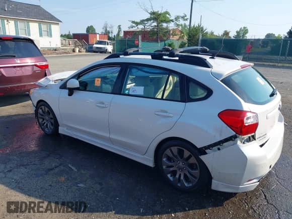 2014 Subaru Impreza Special Sports Premium with VIN JF1GPAL65E8255256, listed as a IAAI auction lot 42663463 with 126,096 mi miles and . Bid and sale history available at DreamBid. Image 3.