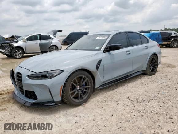 2022 BMW M3 с VIN WBS53AY00NFL69414, выставлен на аукционе Copart как лот 56753065 с пробегом 20 837 миль миль и Списание • Salvage title. История ставок и продаж доступна на DreamBid. Изображение 1.