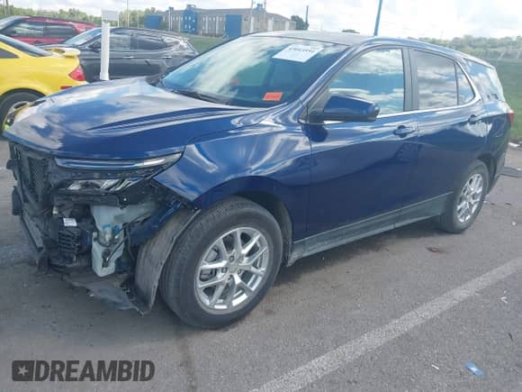 2022 Chevrolet Equinox LT z VIN 3GNAXKEV8NL198036, wystawiony jako IAAI lot #43043591 z przebiegiem 39 996 mil mil oraz . Historia ofert i sprzedaży dostępna na DreamBid. Obrazek 2.