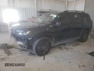 2023 Honda Pilot TrailSport with VIN 5FNYG1H61PB050298, listed as a Copart auction lot 46280105 with 28,354 mi miles and Salvage title. Bid and sale history available at DreamBid. Image 1.