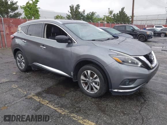2018 Nissan Murano SV z VIN 5N1AZ2MG7JN157697, wystawiony jako IAAI lot #42190907 z przebiegiem 79 615 mil mil oraz . Historia ofert i sprzedaży dostępna na DreamBid. Obrazek 1.