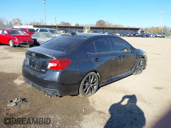 2018 Subaru WRX Premium with VIN JF1VA1C67J8801669, listed as a IAAI auction lot 40756560 with 107,472 mi miles and . Bid and sale history available at DreamBid. Image 4.